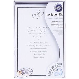 Wilton Print Your Own Invitations Kit!